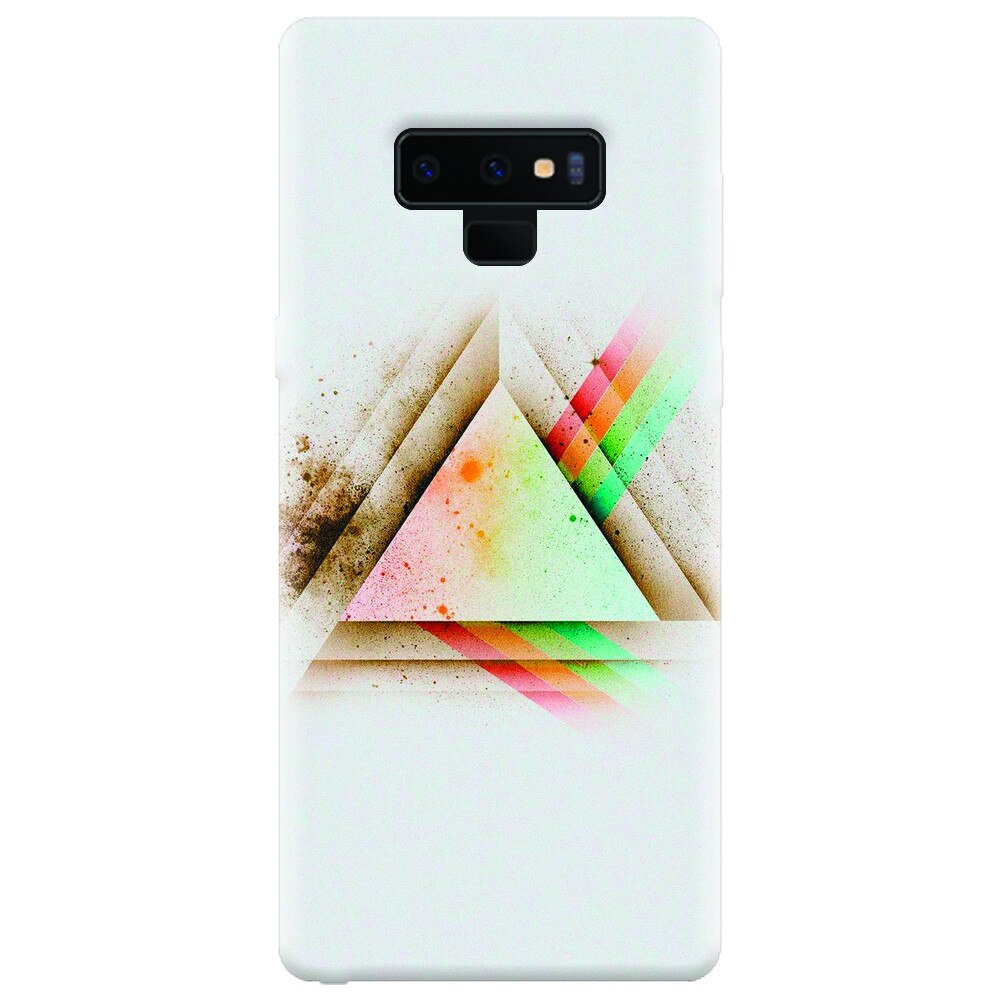 Husa silicon pentru Samsung Galaxy Note 9, Abstract Grunge Light Triangle