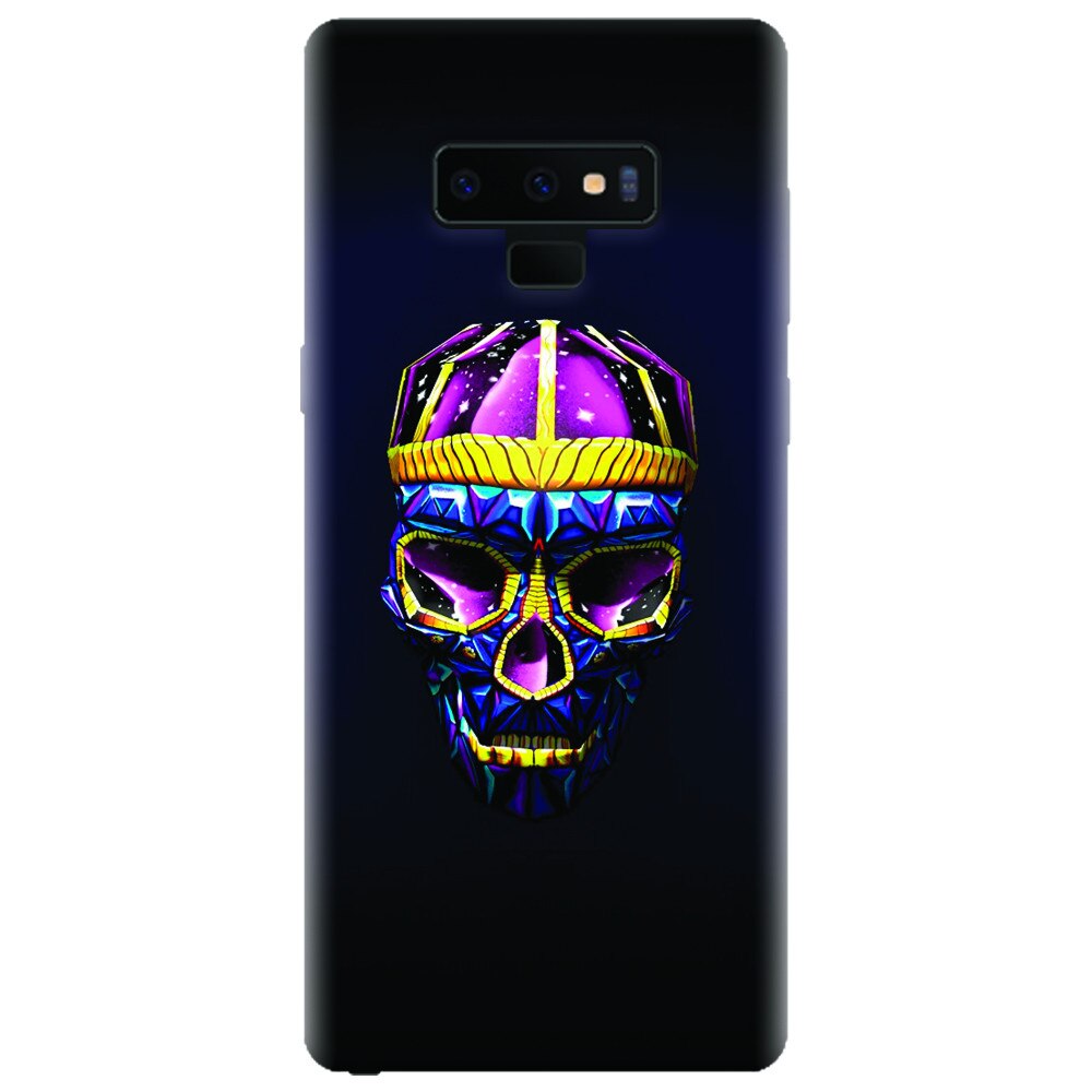 Husa silicon pentru Samsung Galaxy Note 9, Colorfull Skull