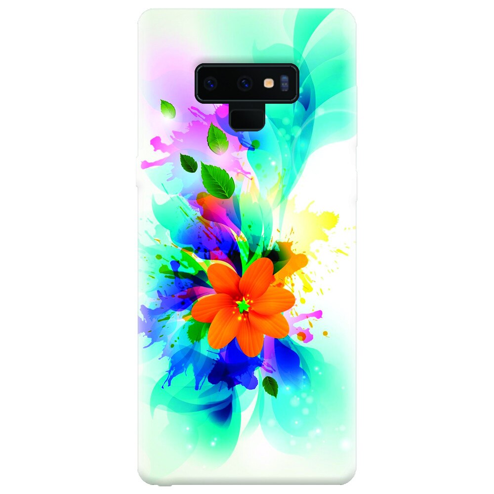 Husa silicon pentru Samsung Galaxy Note 9, Flower 011