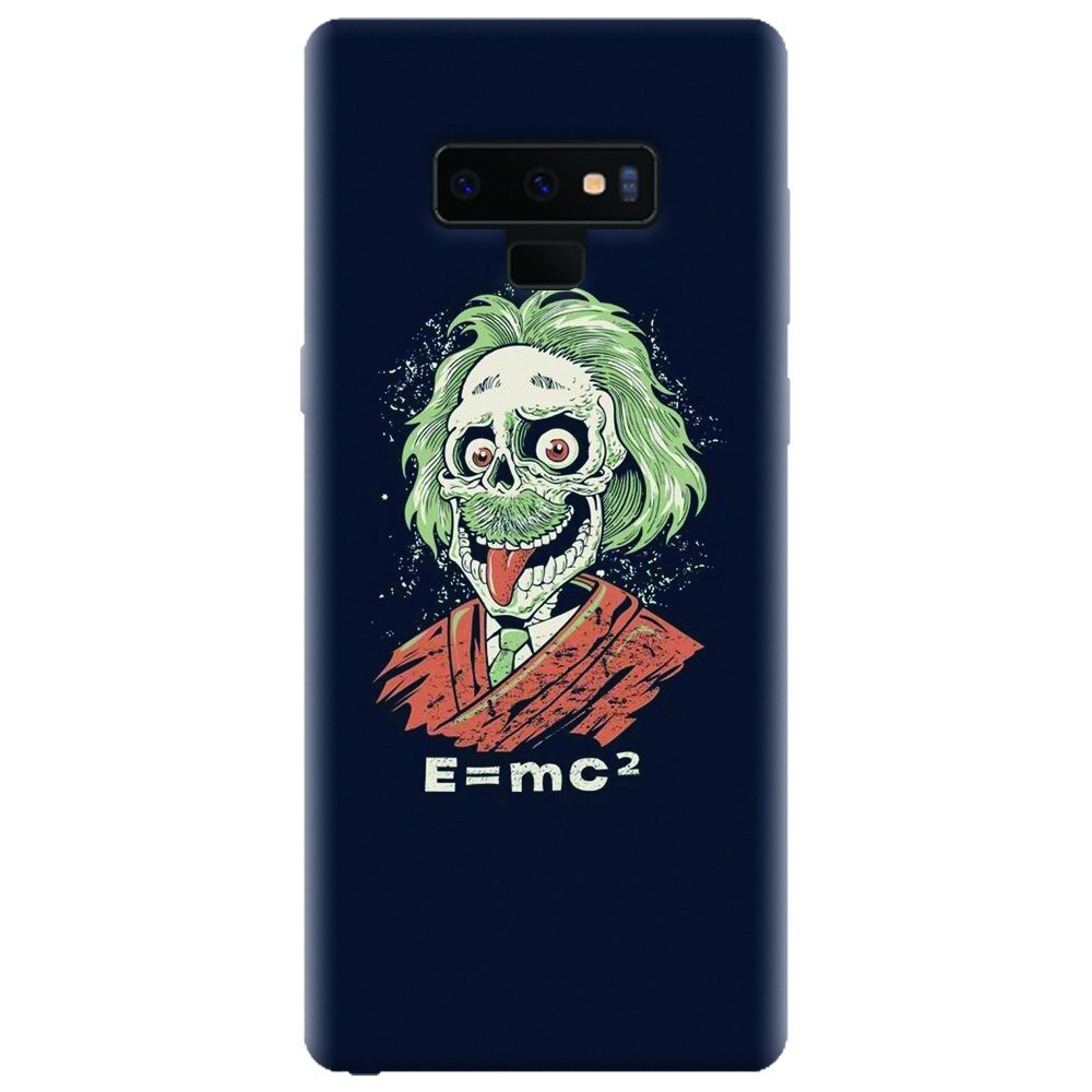 Husa silicon pentru Samsung Galaxy Note 9, Albert Einstein Caricature