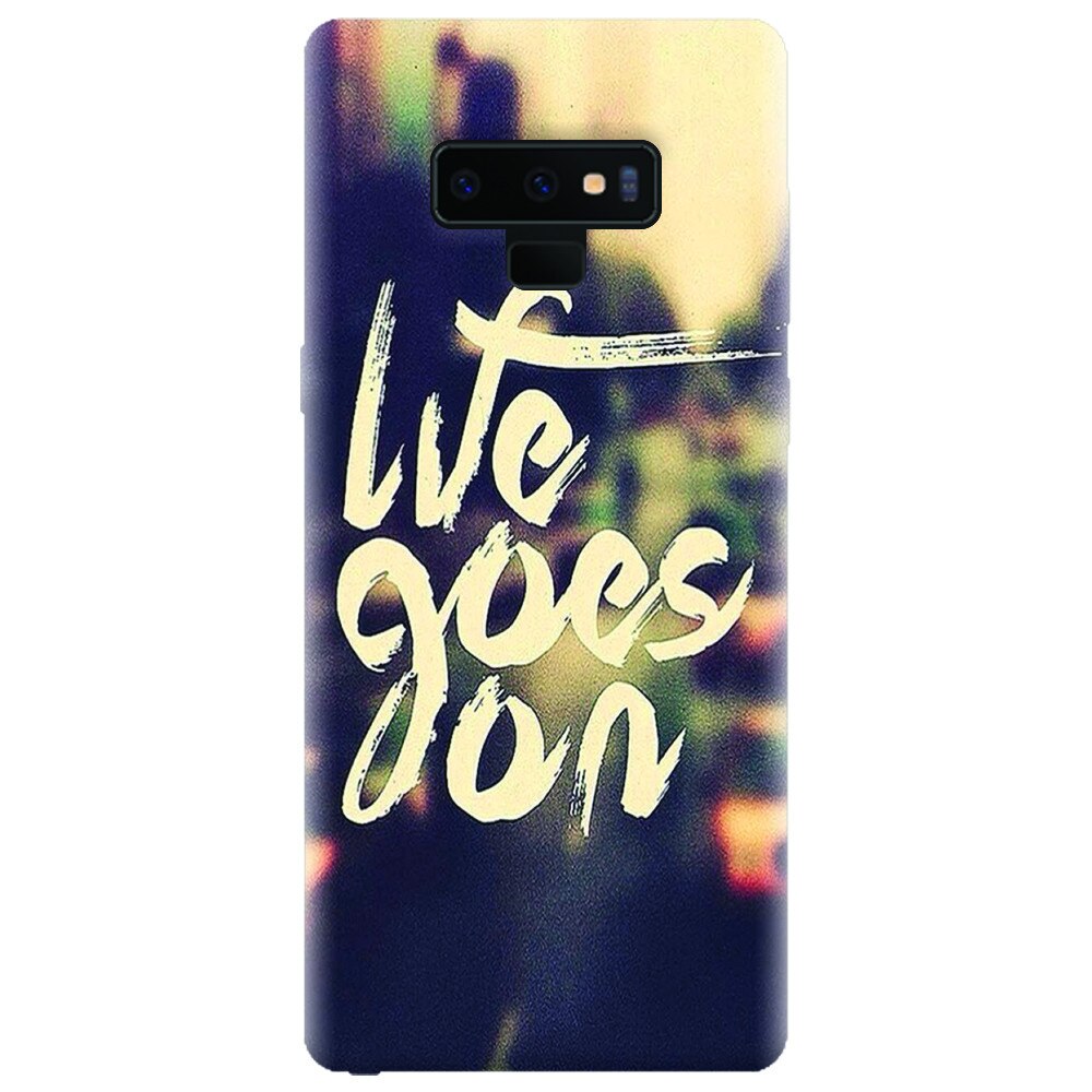 Husa silicon pentru Samsung Galaxy Note 9, Life Goes On