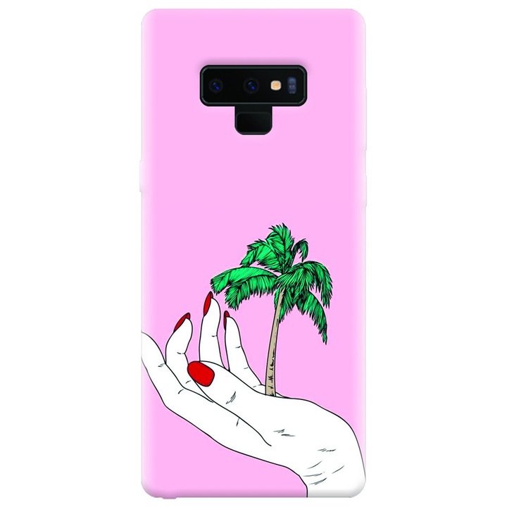Husa silicon pentru Samsung Galaxy Note 9, Palm Tree