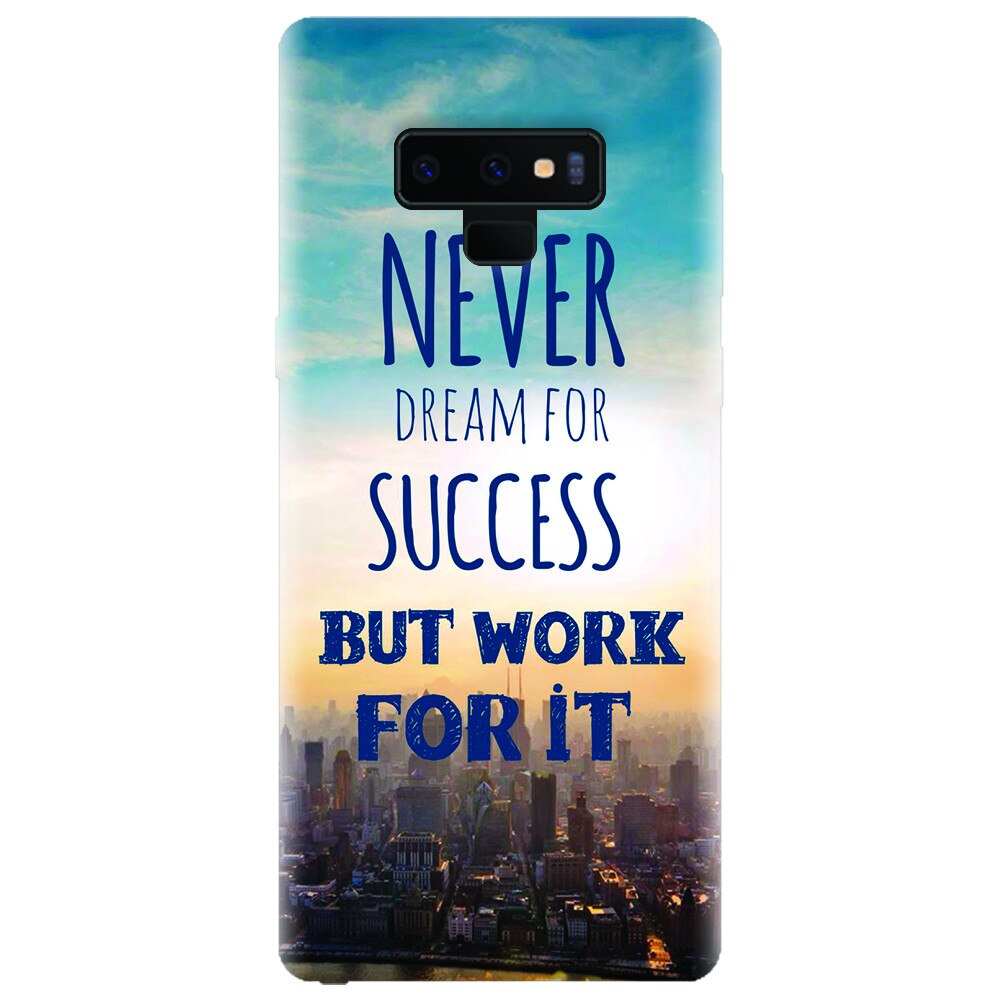 Husa silicon pentru Samsung Galaxy Note 9, Never Dream