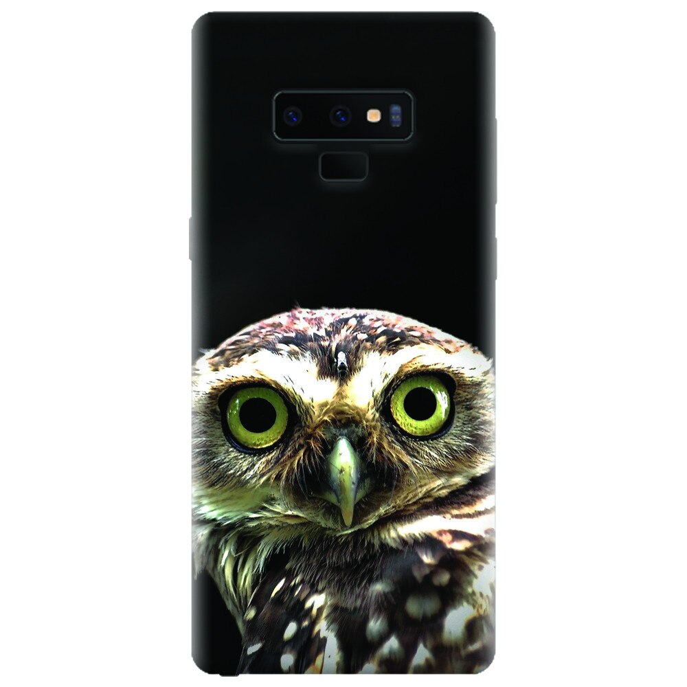 Husa silicon pentru Samsung Galaxy Note 9, Owl In The Dark