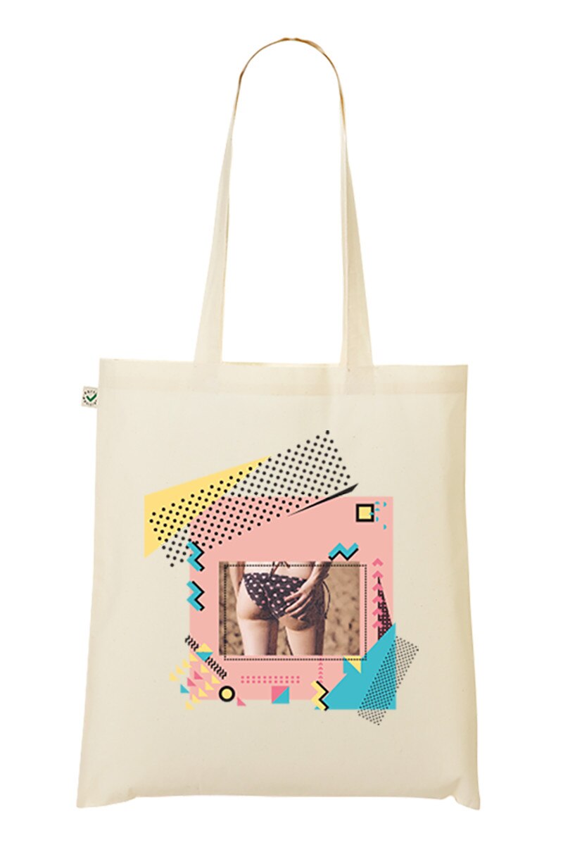 Geanta Tote bag, MADMAN, Beach Party, natur