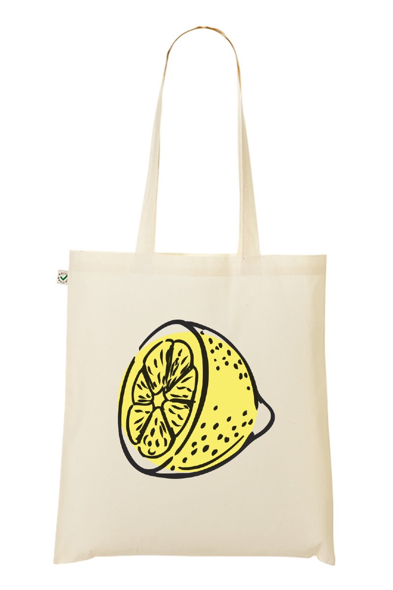 Geanta Tote bag, MADMAN, geoLEMON, natur