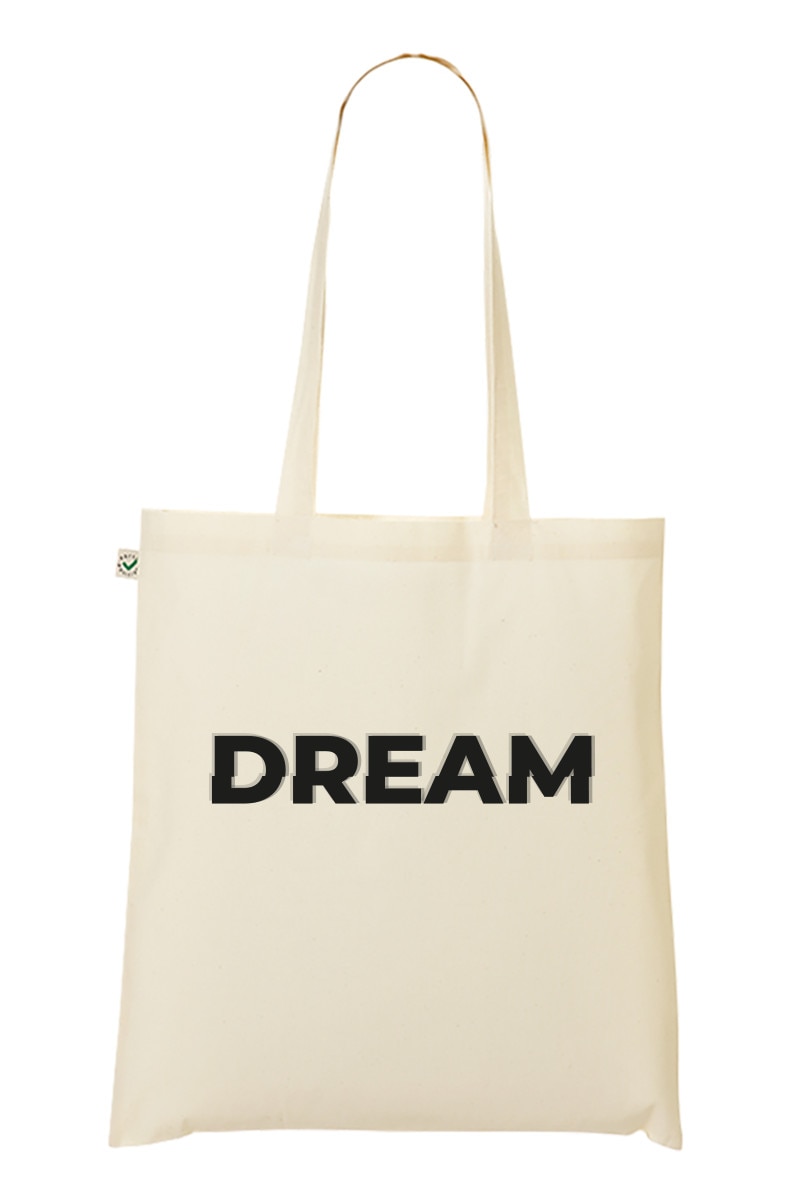 Geanta Tote bag, MADMAN, DREAM, natur