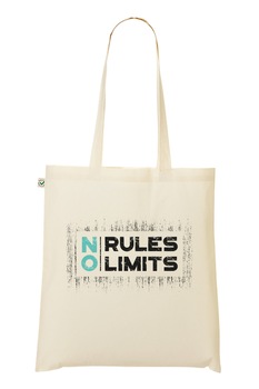 Geanta Tote bag, MADMAN, NO rules limits, natur Geanta Tote bag, MADMAN, NO rules limits, natur