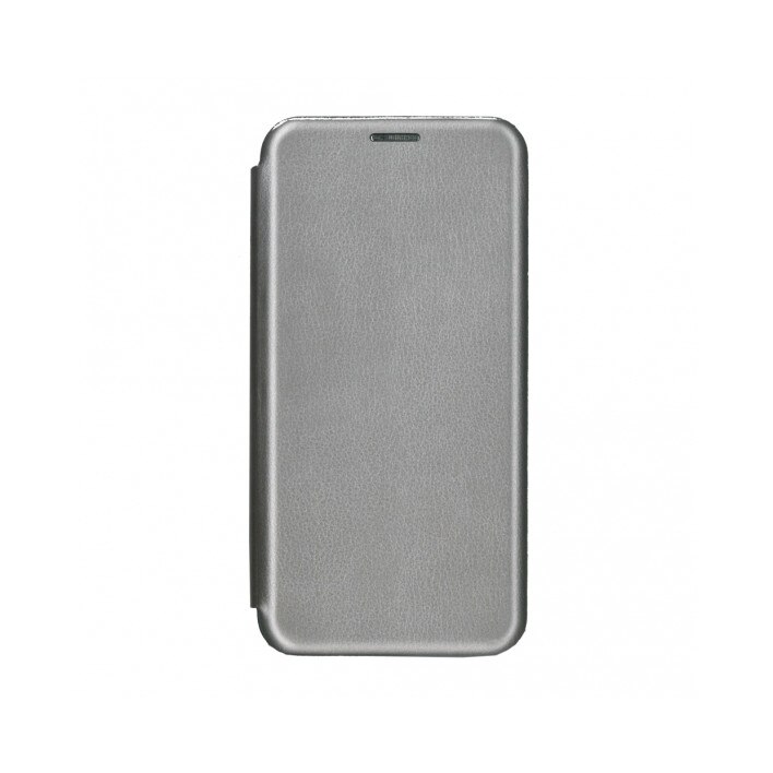 Husa flip tip carte 360 de grade pentru Samsung Galaxy A6 2018 , Gema Mixt , gri