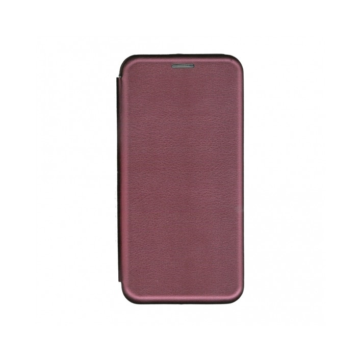 Husa flip tip carte 360 de grade pentru Samsung Galaxy A6 2018 , Gema Mixt , visiniu