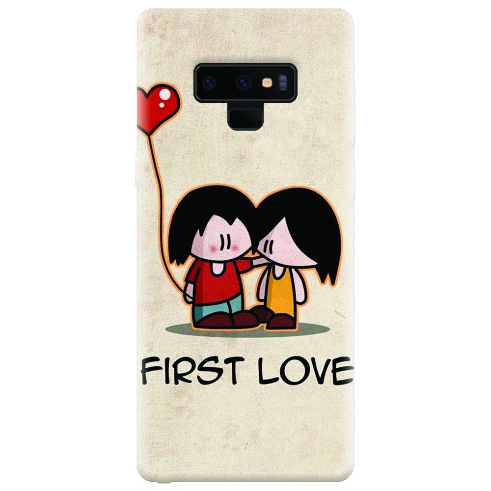 Husa silicon pentru Samsung Galaxy Note 9, First Love Great Lock Screen