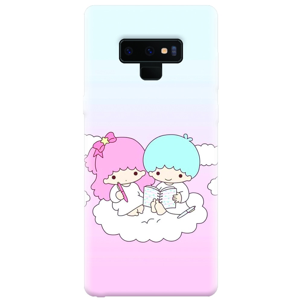 Husa silicon pentru Samsung Galaxy Note 9, Little Twins On Cloud