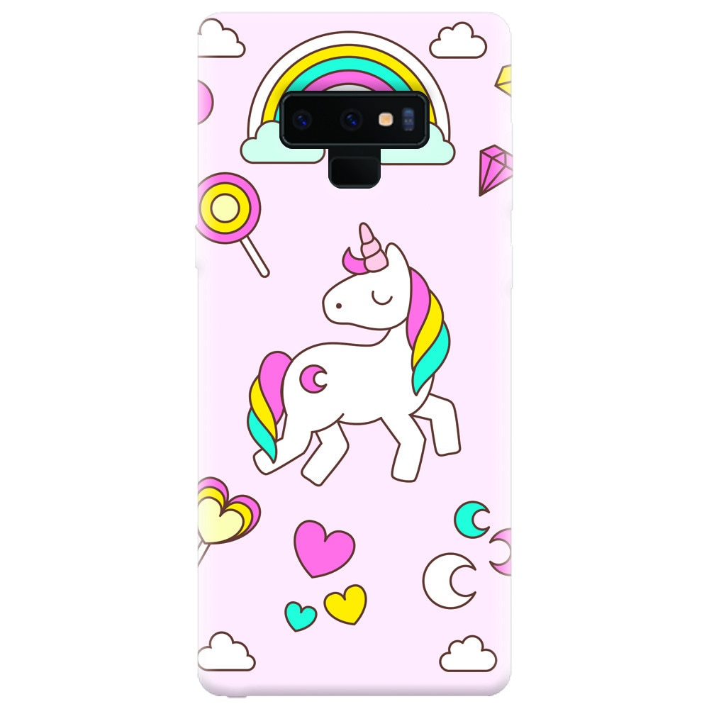 Husa silicon pentru Samsung Galaxy Note 9, Cute Unicorn