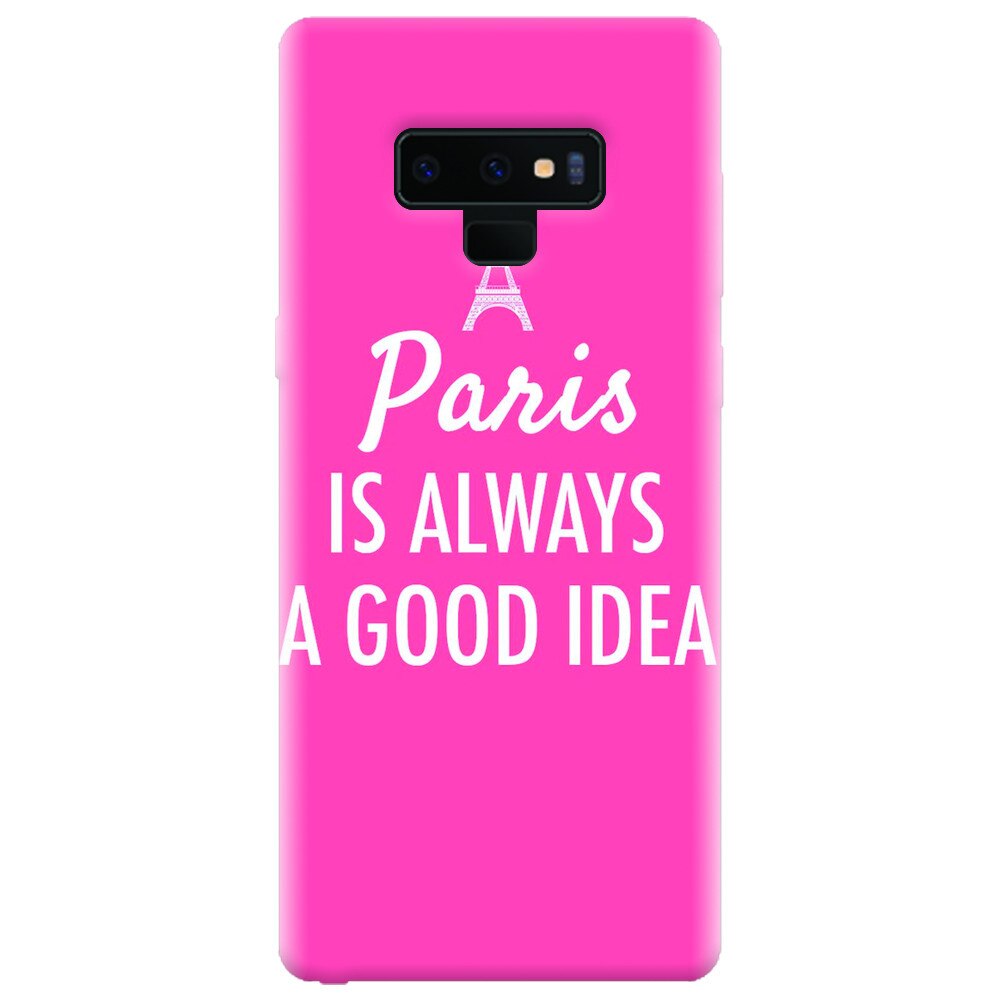 Husa silicon pentru Samsung Galaxy Note 9, Paris Is Always A Good Idea