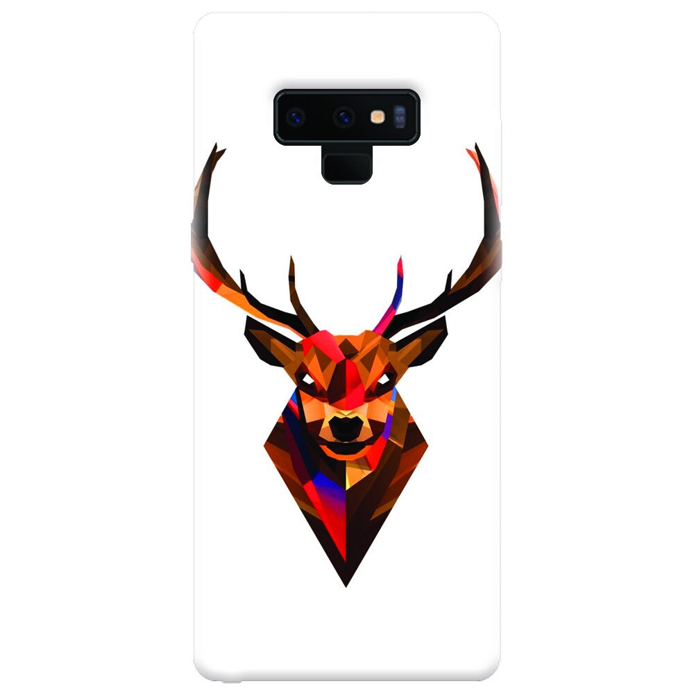 Husa silicon pentru Samsung Galaxy Note 9, Geometric Tibetan Antelope