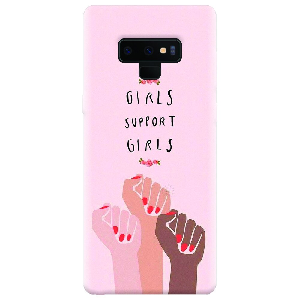 Husa silicon pentru Samsung Galaxy Note 9, Girls Supportgirls