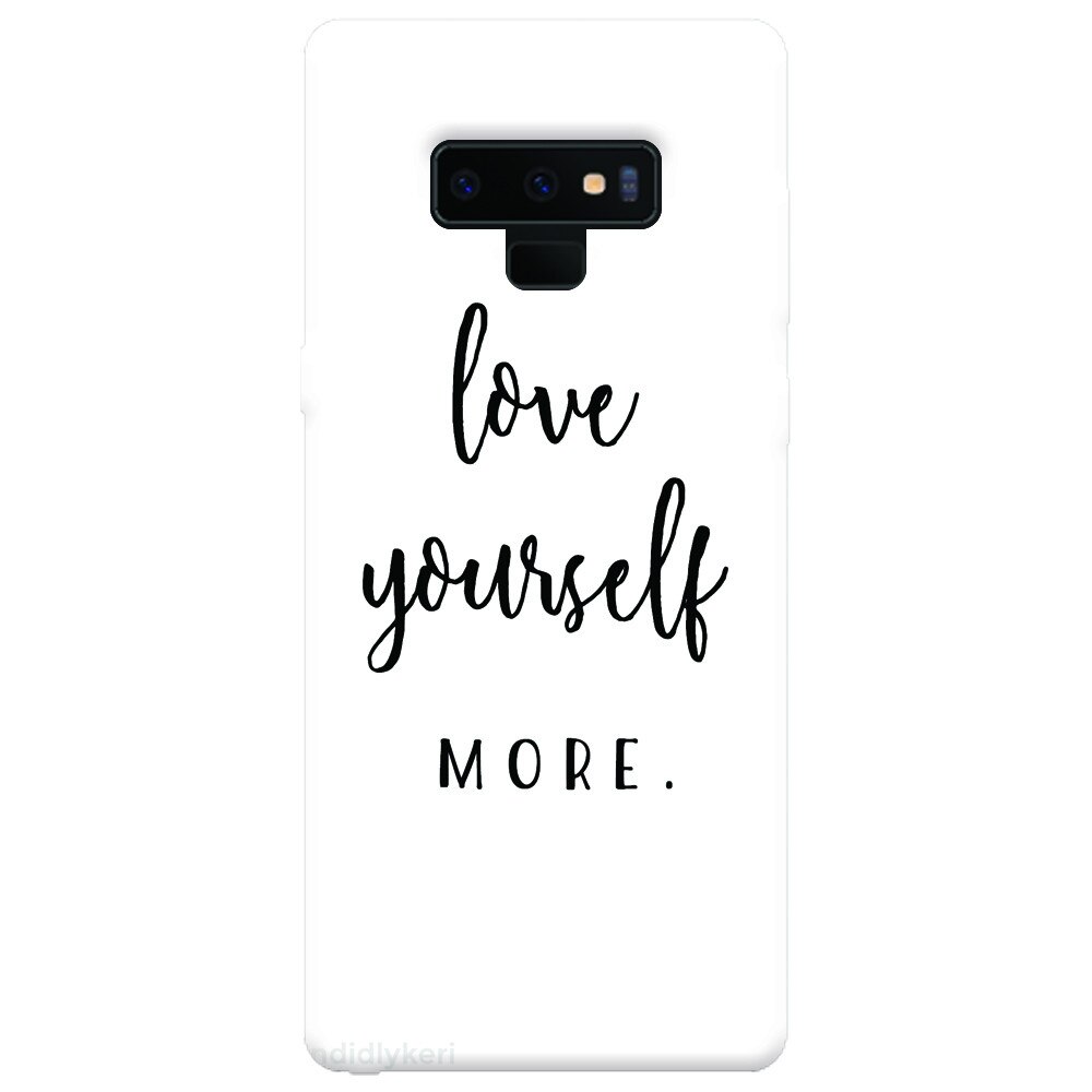 Husa silicon pentru Samsung Galaxy Note 9, Love Yourself More