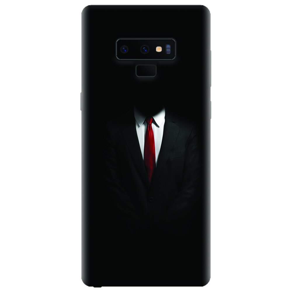 Husa silicon pentru Samsung Galaxy Note 9, Mystery Man In Suit