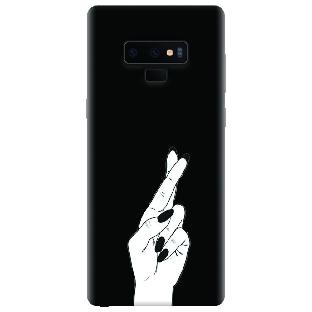Husa silicon pentru Samsung Galaxy Note 9, Finger Cross