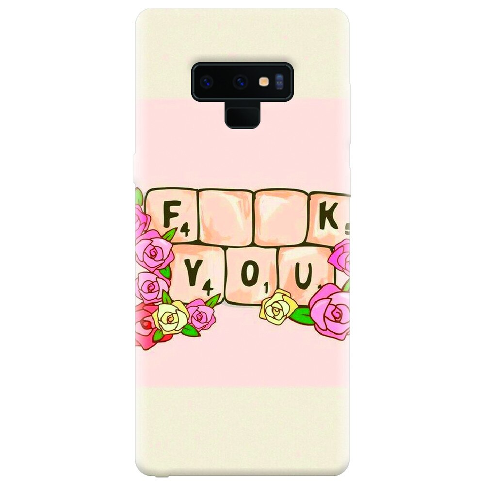 Husa silicon pentru Samsung Galaxy Note 9, Scrabble