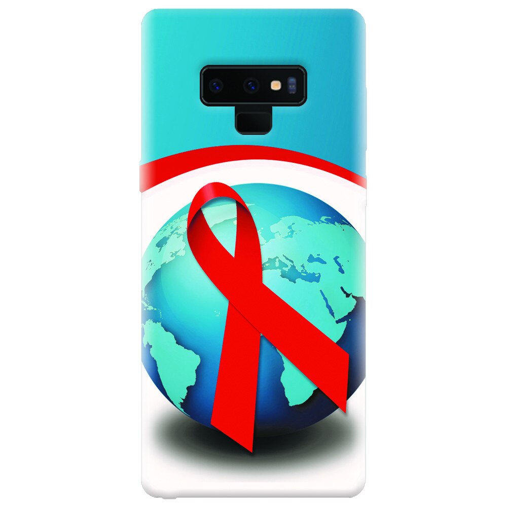 Husa silicon pentru Samsung Galaxy Note 9, World Aids Day