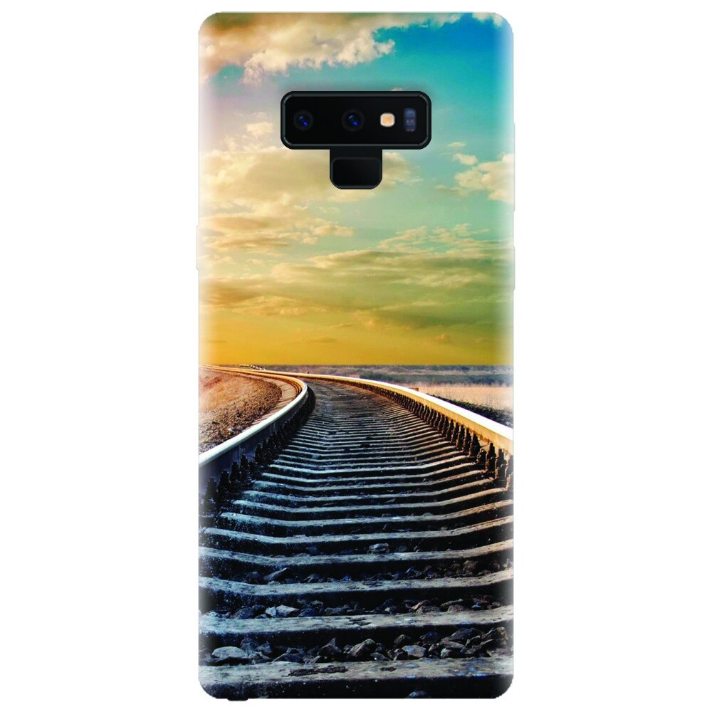 Husa silicon pentru Samsung Galaxy Note 9, Railroad Horizon
