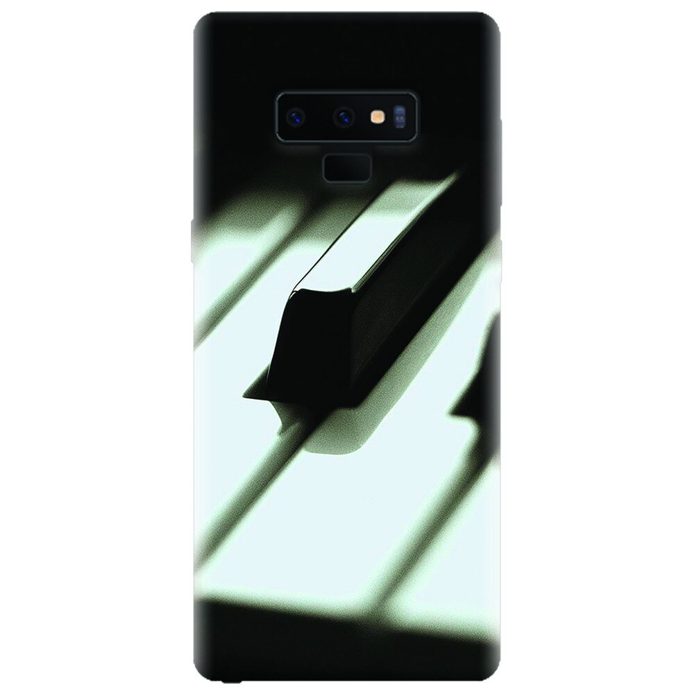 Husa silicon pentru Samsung Galaxy Note 9, Piano Key Close Up Macro