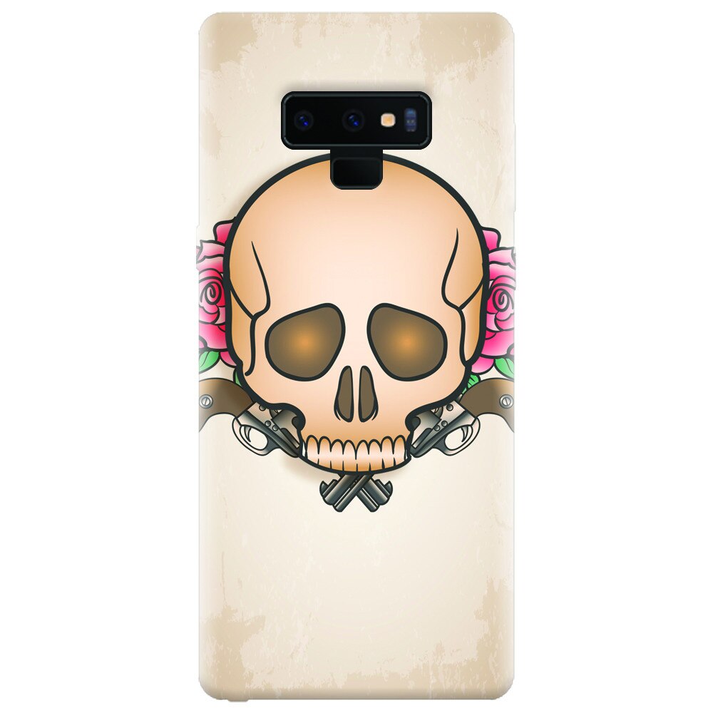 Husa silicon pentru Samsung Galaxy Note 9, Skulls And Roses