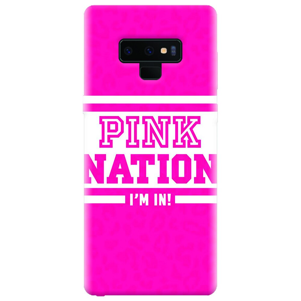 Husa silicon pentru Samsung Galaxy Note 9, Pink Nation