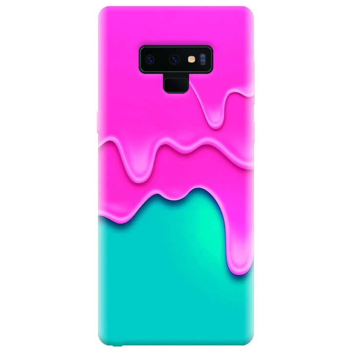 Силиконов калъф за Samsung Galaxy Note 9, Pink Liquid Dripping