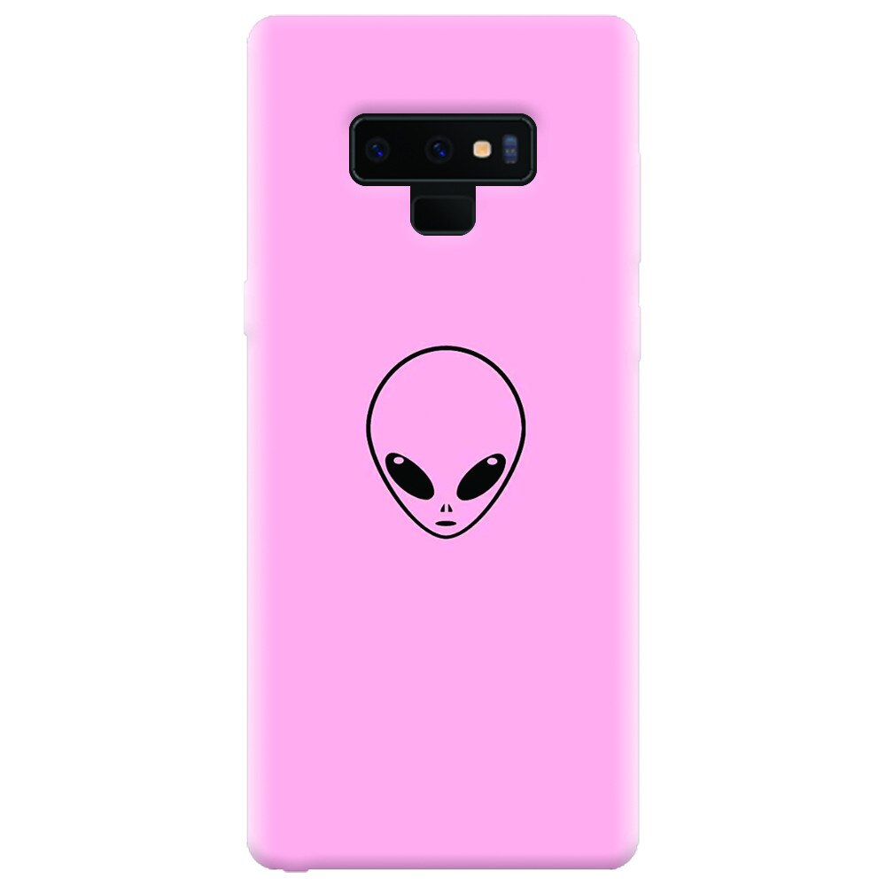 Husa silicon pentru Samsung Galaxy Note 9, Pink Alien