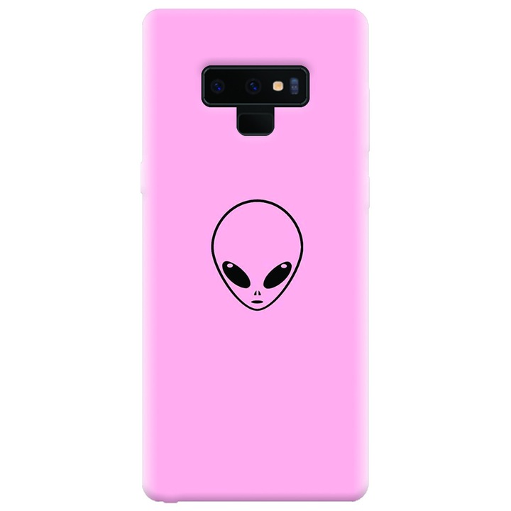 Силиконов калъф за Samsung Galaxy Note 9, Pink Alien