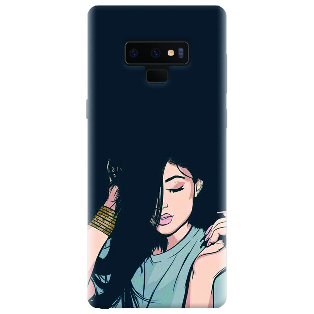 Husa silicon pentru Samsung Galaxy Note 9, Simple Girl