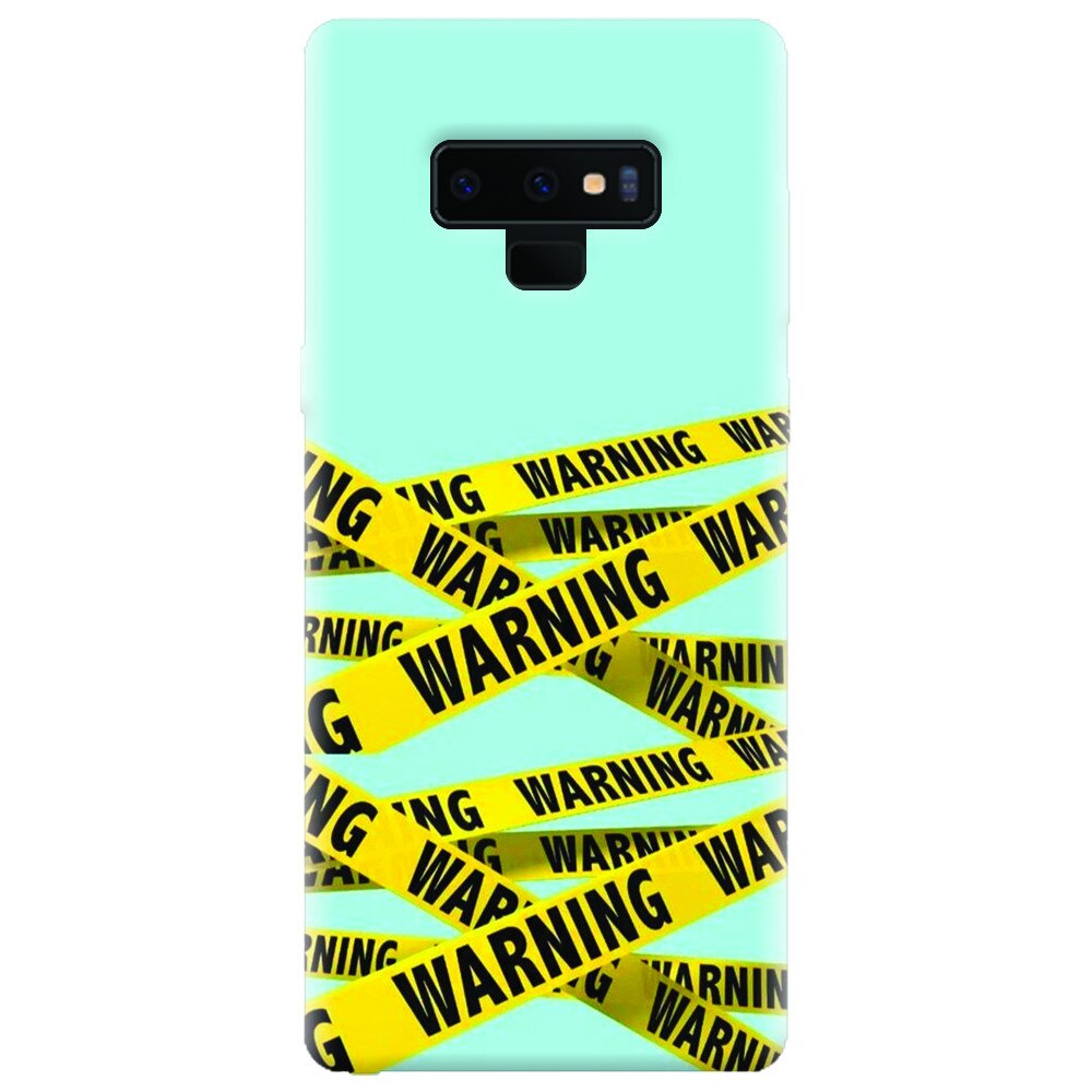 Husa silicon pentru Samsung Galaxy Note 9, Warning