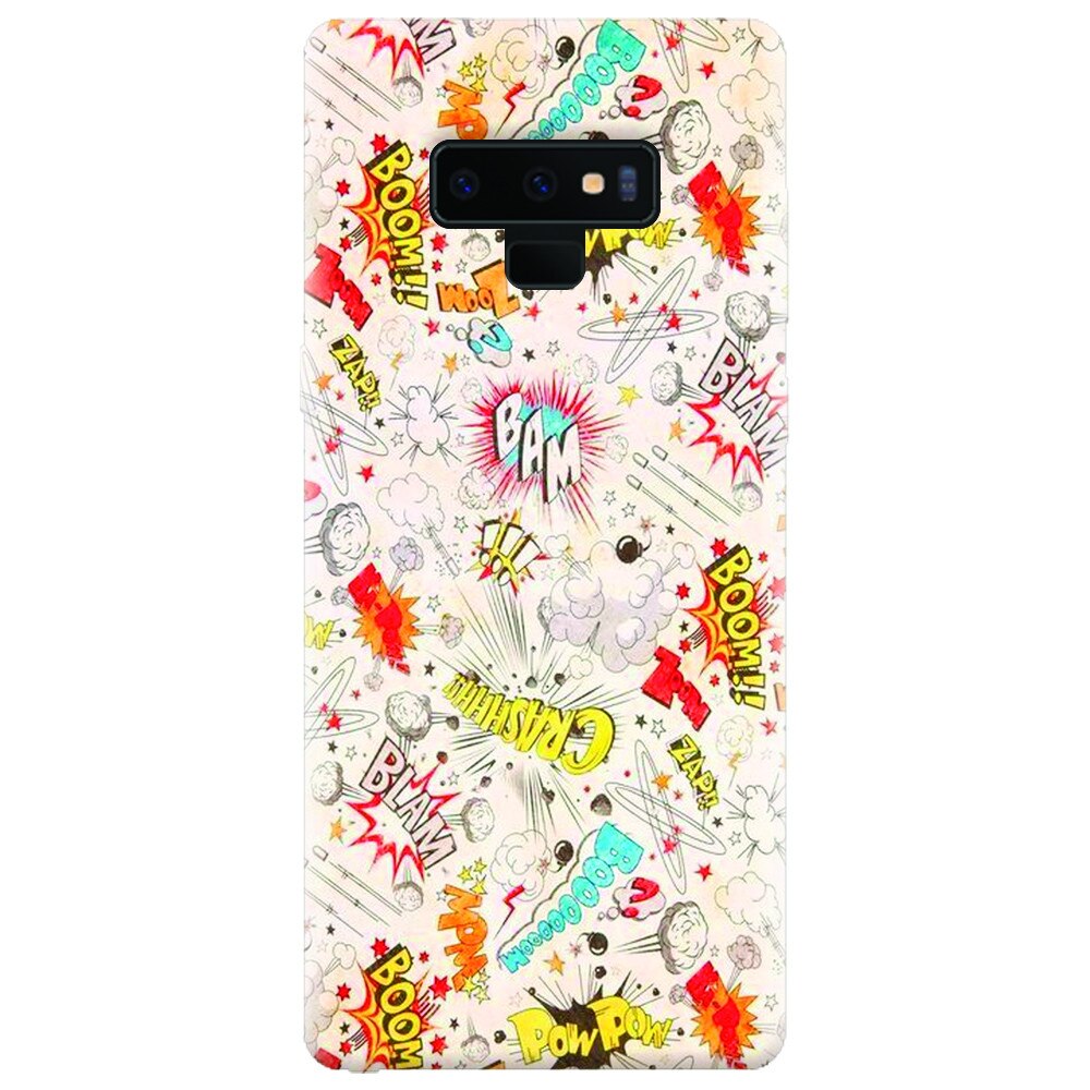 Husa silicon pentru Samsung Galaxy Note 9, Vintage Comic