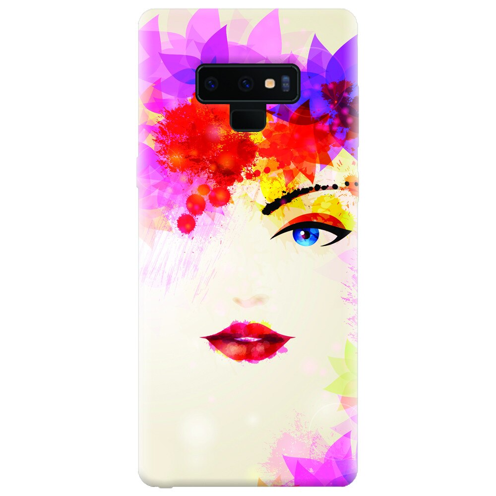Husa silicon pentru Samsung Galaxy Note 9, Pretty Face