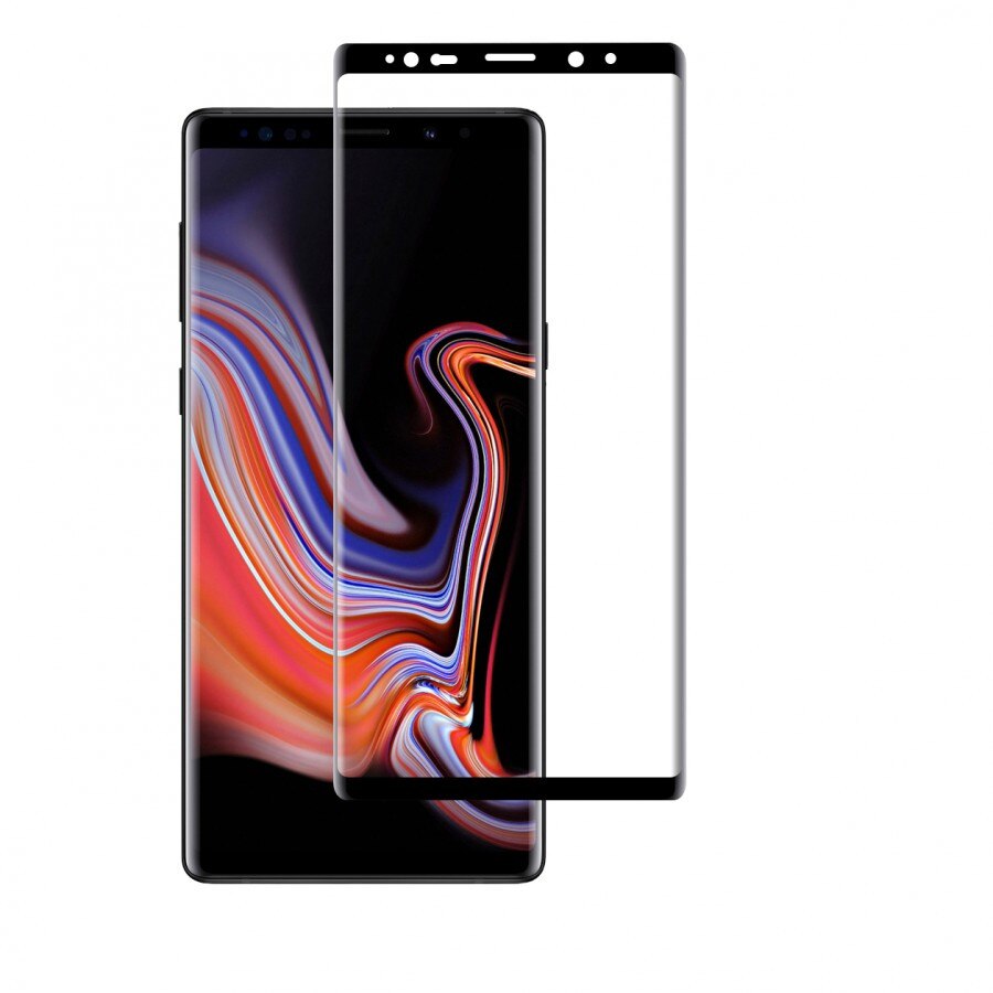 Folie de protectie , Tempered Glass 3D pentru Samsung Note 9, Negru