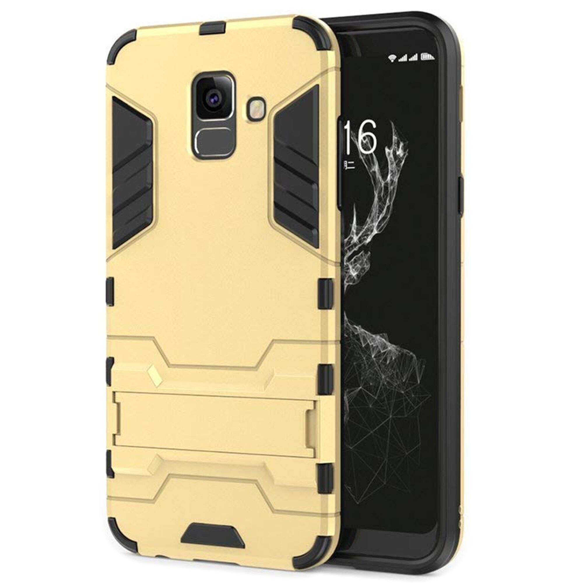 Husa Samsung Galaxy J6 (2018) Slim Armour Hybrid Stand - gold