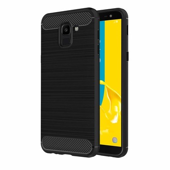 Husa Samsung Galaxy J6 (2018) - Tpu Carbon Fibre Brushed - negru Husa Samsung Galaxy J6 (2018) - Tpu Carbon Fibre Brushed - negru
