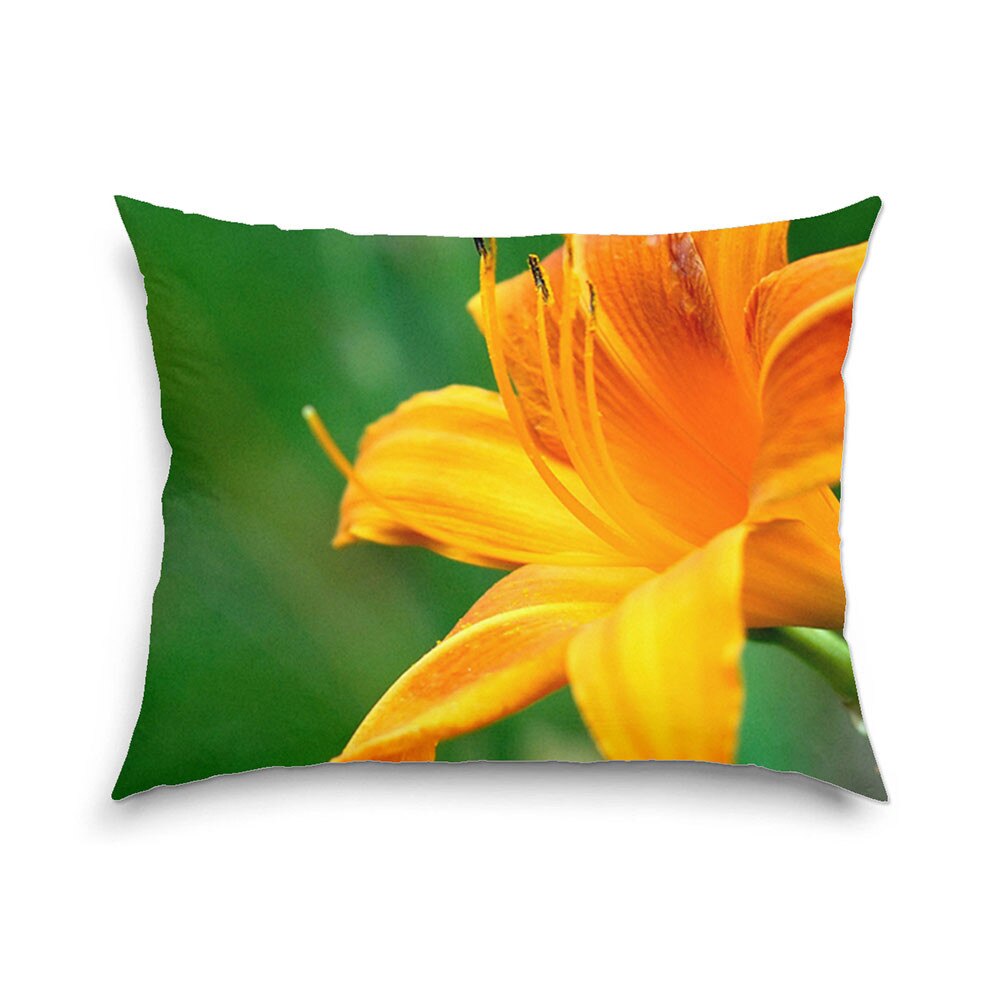 Perna decorativa Fir de liliac portocaliu 40 x 60 cm