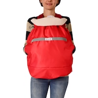 Husa protectie de iarna pentru sisteme de purtare (marsupiu), scoica auto, sanie etc, rosu