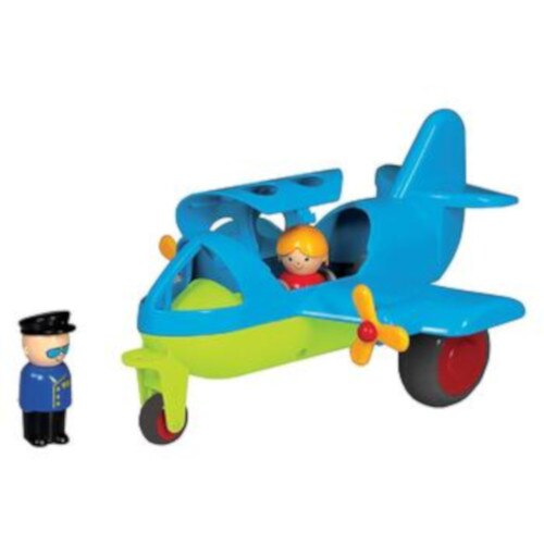 Avion VikingToys Culori Vesele cu 2 Figurine Jumbo