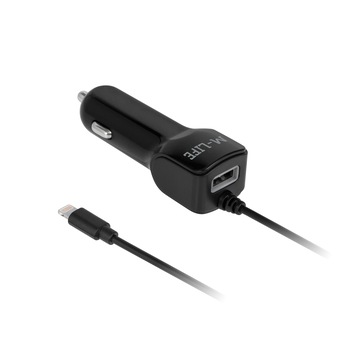 Incarcator auto Lightning + USB 2100 MA M-LIFE Incarcator auto Lightning + USB 2100 MA M-LIFE