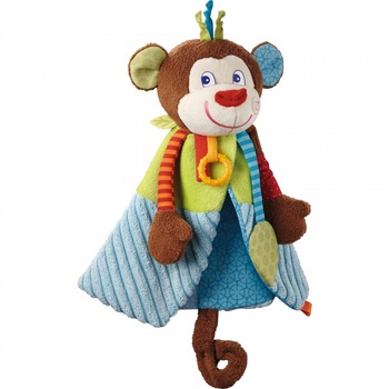 Papusa cu paturica, Haba, Lemurul Lino, 6luni+ Papusa cu paturica, Haba, Lemurul Lino, 6luni+