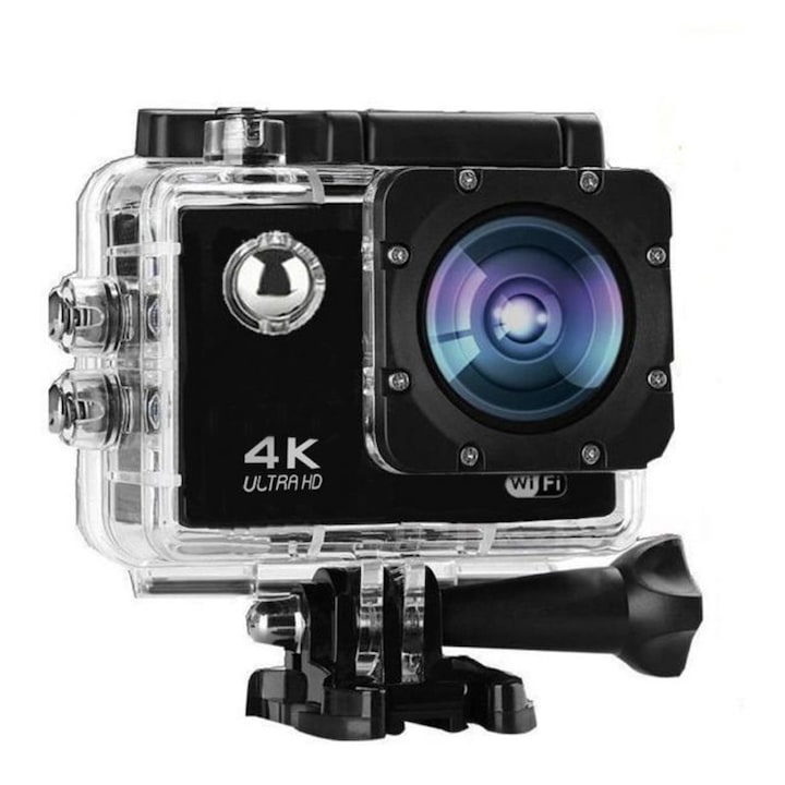 ShopU 4K Sports Cam Sportkamera, 16 mpx, 900 mAh, Levehető akkumulátor