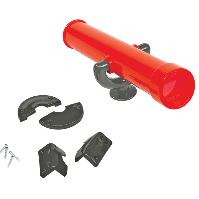 Telescop rotativ rosu/gri