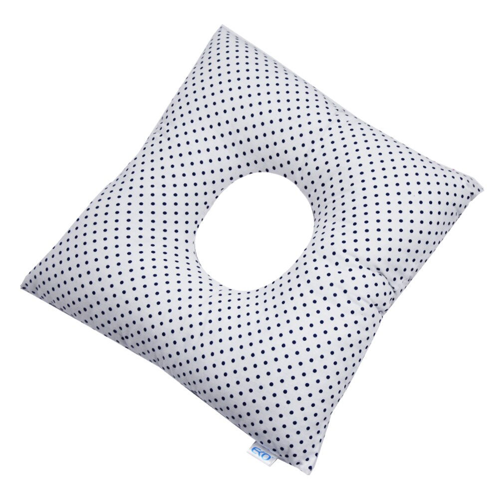 Perna postnatala 100% bumbac si umplutura din silicon Eko Alb/Bleu
