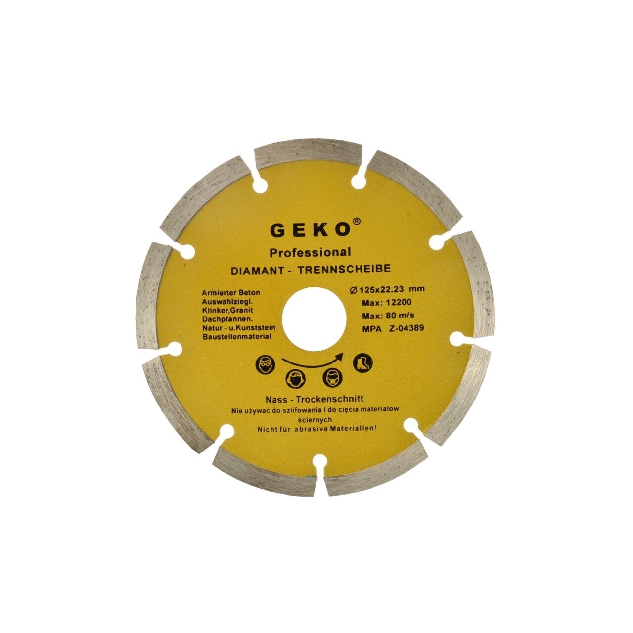 Turns into passenger Addition Disc diamantat cu profil segmentat 125x8x22mm, Geko G00251 - eMAG.ro