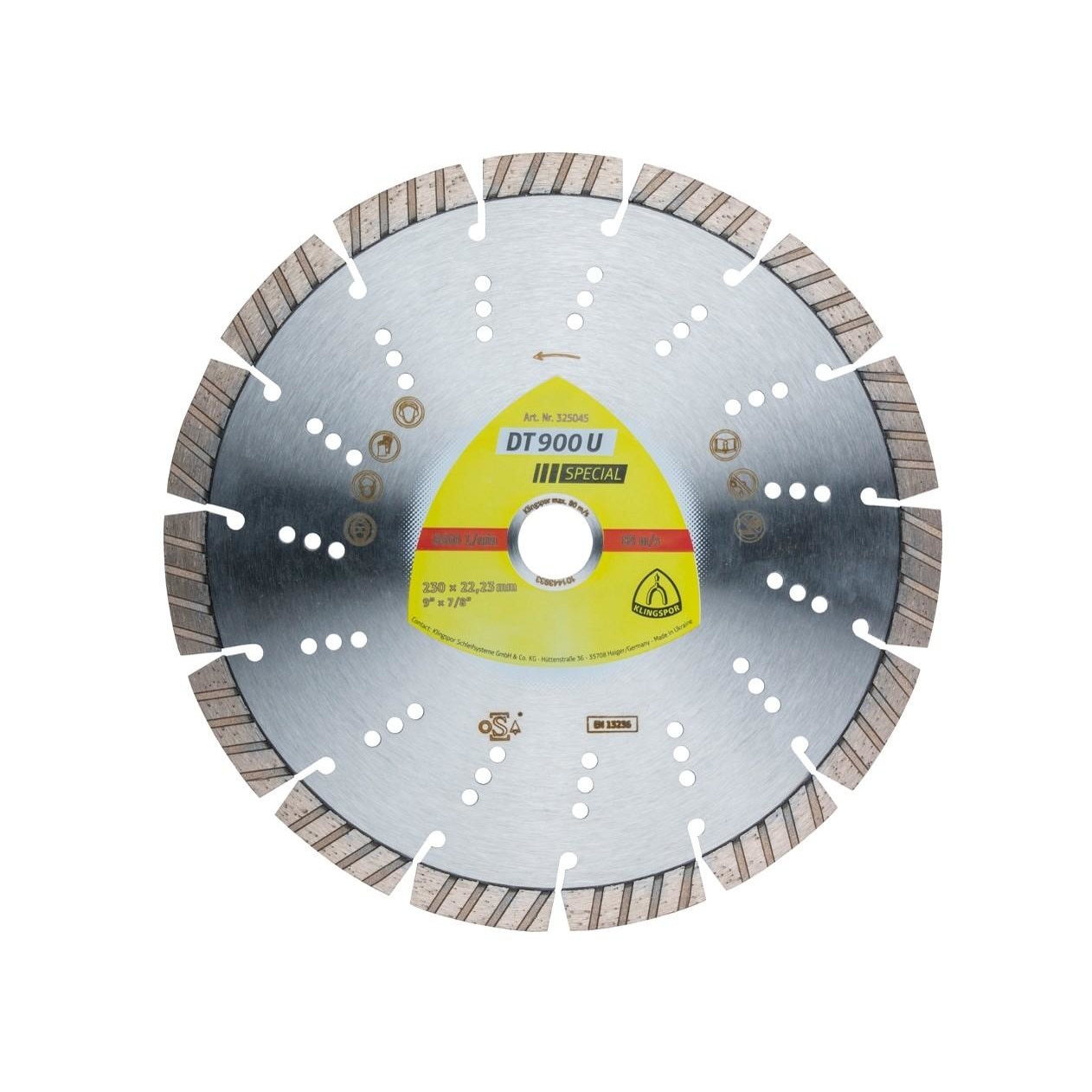 Disc diamantat segmentat 230 mm DT900U230