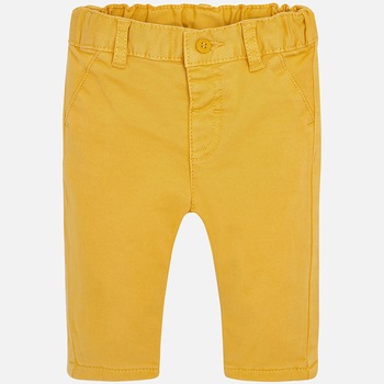 Pantaloni chino baiat, Mayoral, galben-mustar, 1 an Pantaloni chino baiat, Mayoral, galben-mustar, 1 an